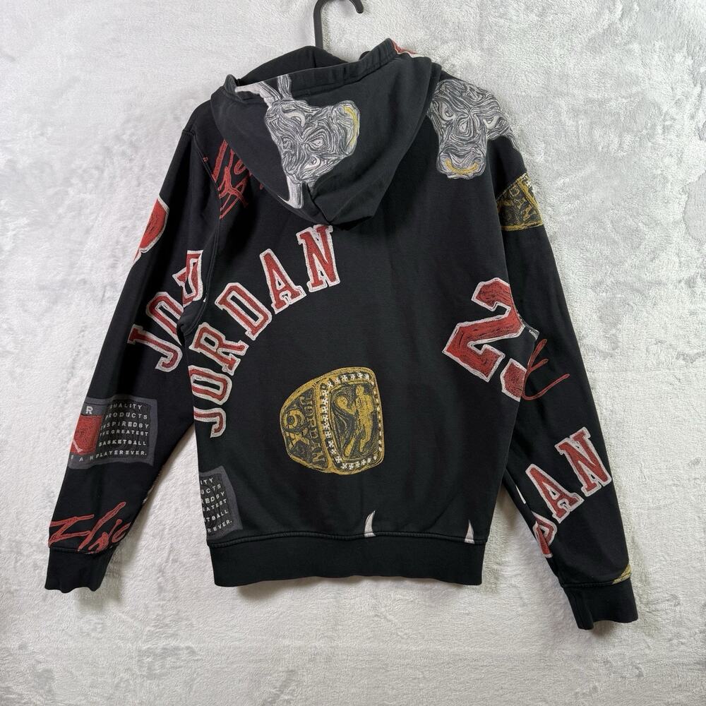 Air Jordan Wings of Flight Pullover Hoodie Women's XS Black Bull Streetwear Fall - Picture 9 of 12